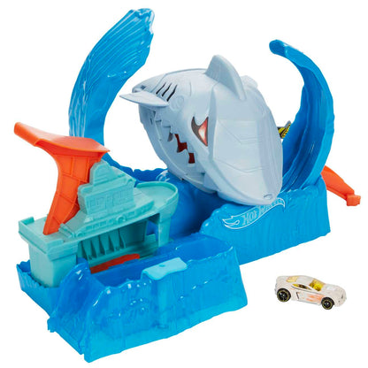 Hot Wheels City Color Changing Robot Shark Playset