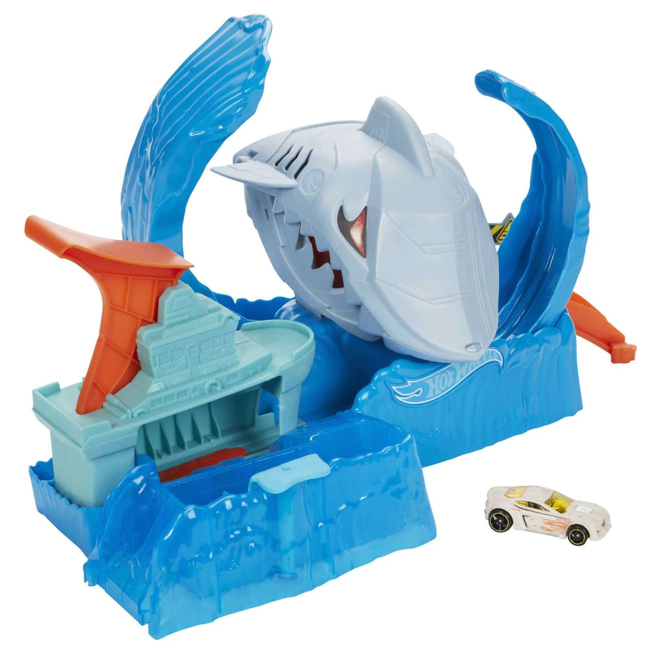 Hot Wheels City Color Changing Robot Shark Playset