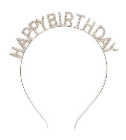 Great Pretenders Silver Happy Birthday Headband