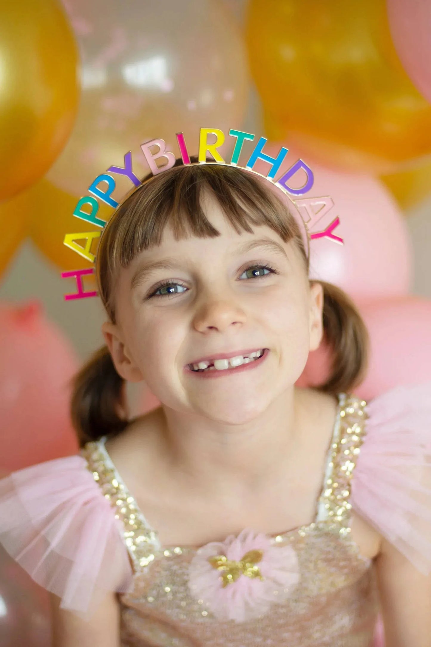 Great Pretenders Rainbow Happy Birthday Headband