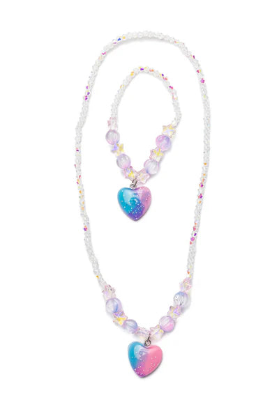 Great Pretenders Galaxy Heart Necklace & Bracelet