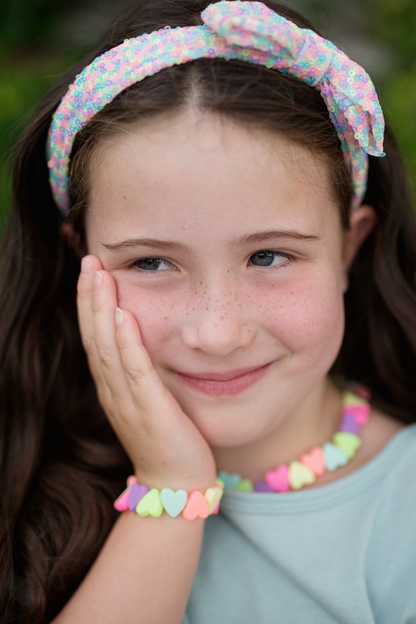 Great Pretenders Sweet Tart Heart Necklace & Bracelet Set
