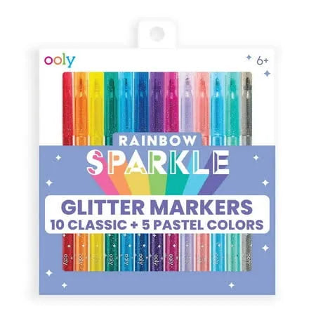 Ooly Rainbow Sparkle Glitter Markers