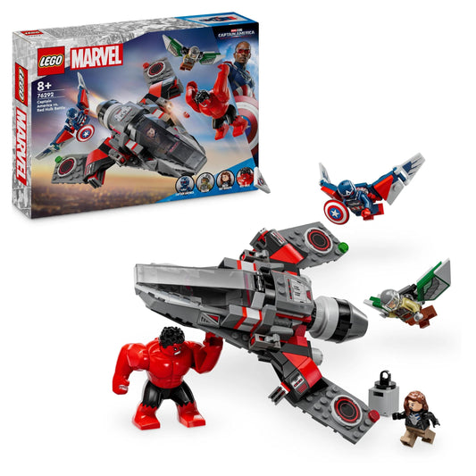 LEGO 76292 Marvel Captain America vs. Red Hulk Battle