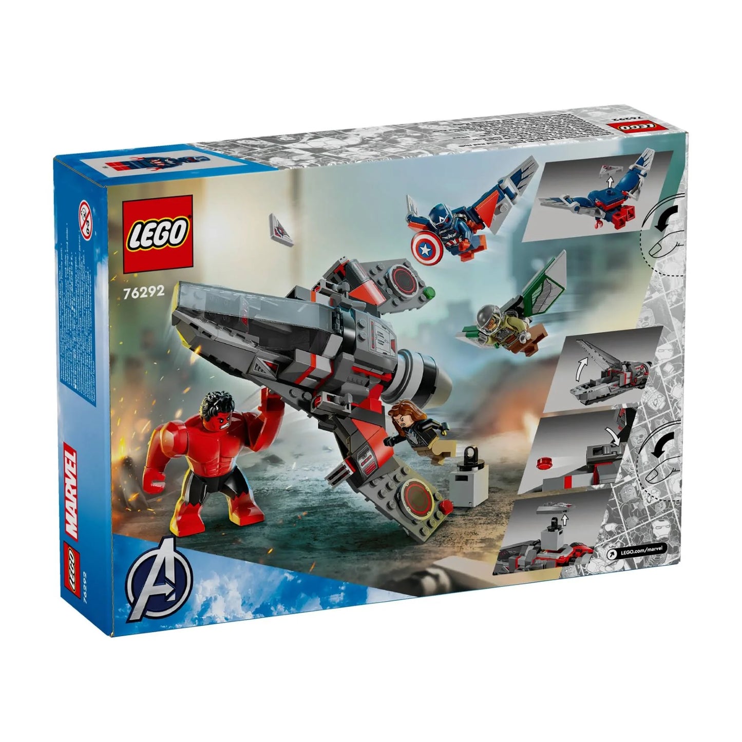 LEGO 76292 Marvel Captain America vs. Red Hulk Battle