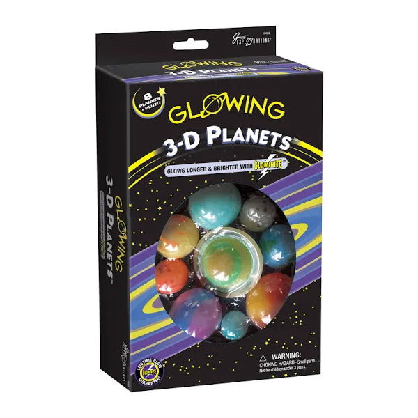 3D Glowing Planets