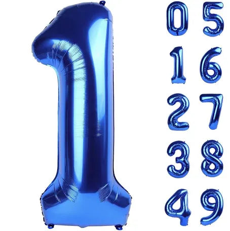 Trico Blue Number Balloon