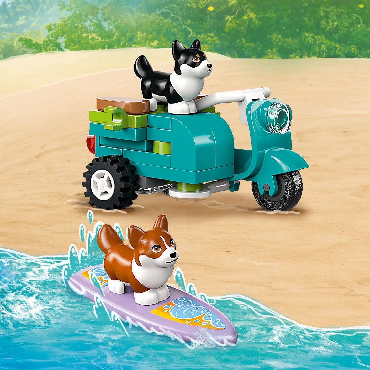 LEGO Friends 42641 Surfing Dogs and Scooter Adventure