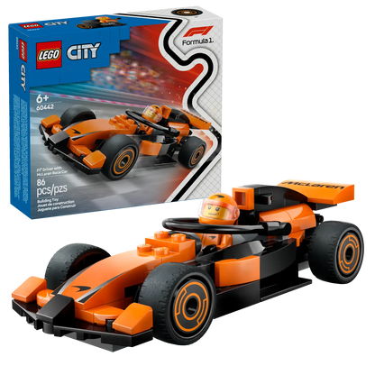 LEGO City 60442 F1 Driver with McLaren Race Car