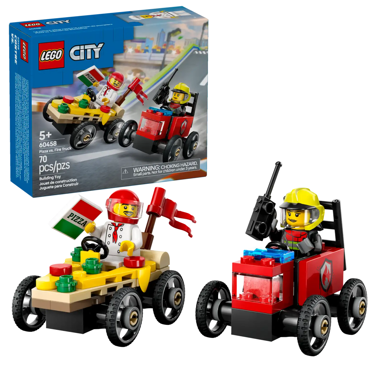 LEGO City 60458 Pizza vs. Fire Truck