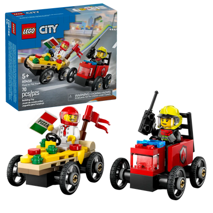LEGO City 60458 Pizza vs. Fire Truck