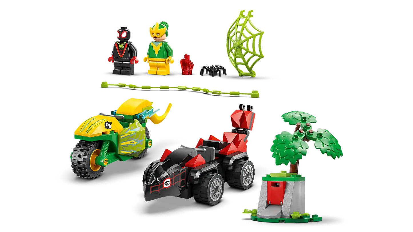 LEGO Marvel 11198 Spin and Electro Dinosaur Vehicle Chase