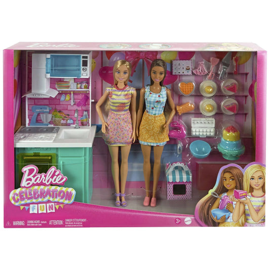 Barbie Celebration Fun Baking & Kitchen With Dolls