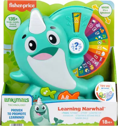 Fisher Price Linkimals Learning Narwhal