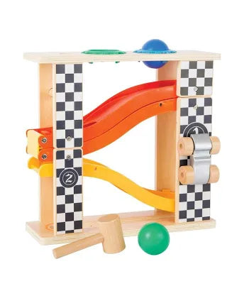 Small Foot Rally Hammering Marble Run