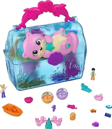 Polly Pocket Sparkle Cove Adventure Island Treasure Chest Playset