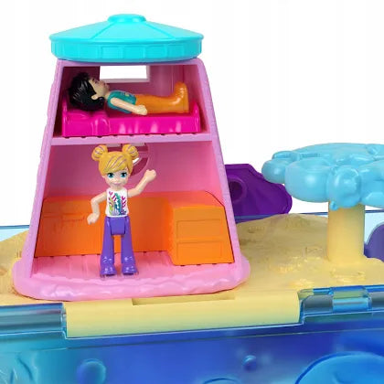 Polly Pocket Sparkle Cove Adventure Island Treasure Chest Playset