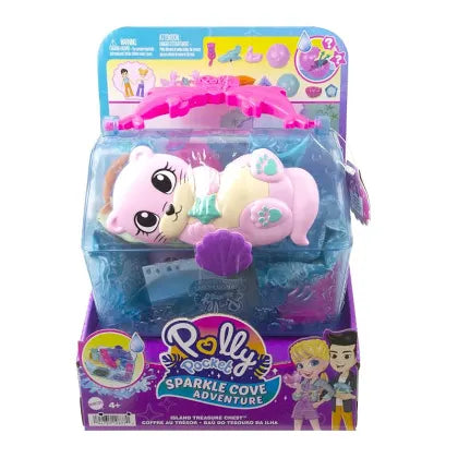 Polly Pocket Sparkle Cove Adventure Island Treasure Chest Playset