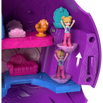 Polly Pocket Sparkle Cove Adventure Narwhal Adventurer Boat Playset