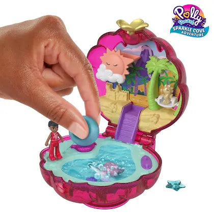 Polly Pocket Sparkle Cove Adventure Beach Compact Playset