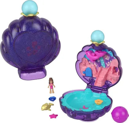 Polly Pocket Sparkle Cove Adventure Beach Compact Playset