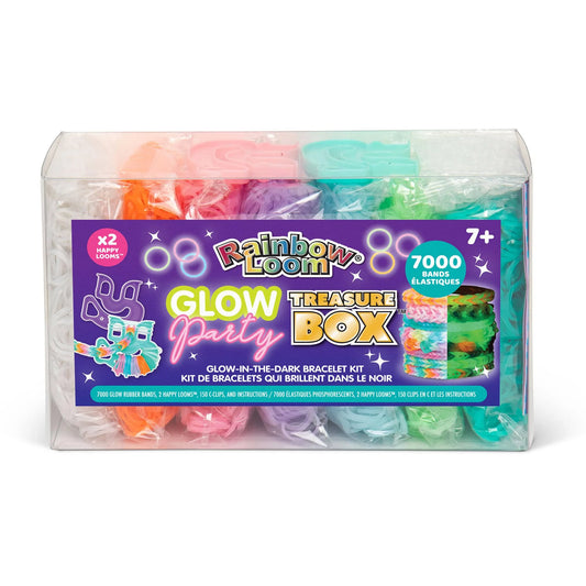 Rainbow Loom Glow Party Treasure Box