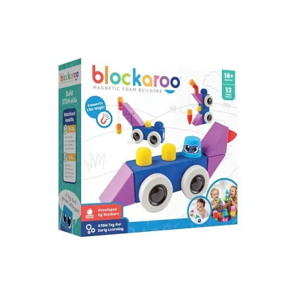 Blockaroo Magnetic Foam Builders Blocks 13 Soft Pieces