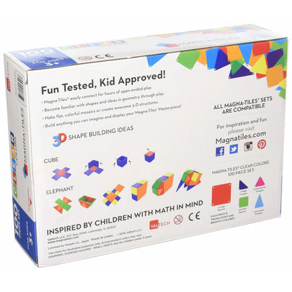 Magna Tiles 100-Piece Clear Colors Set