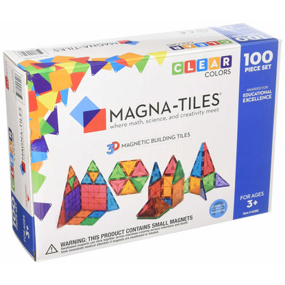 Magna Tiles 100-Piece Clear Colors Set