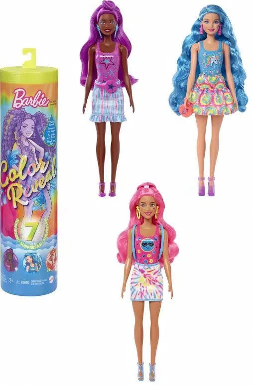 Barbie Color Reveal Neon Tie Dye Series Doll