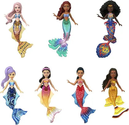 Disney The Little Mermaid Ariel & Sisters Small Doll Set