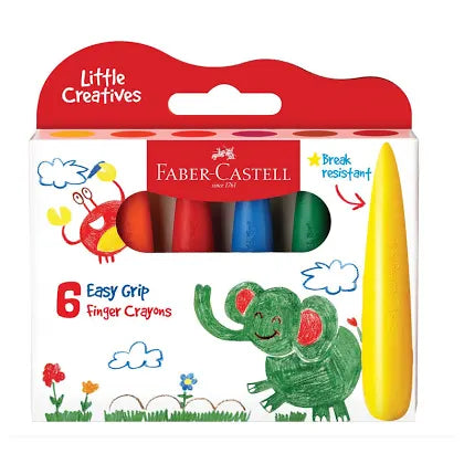 Little Creatives Easy Grip Crayons 6 Pc