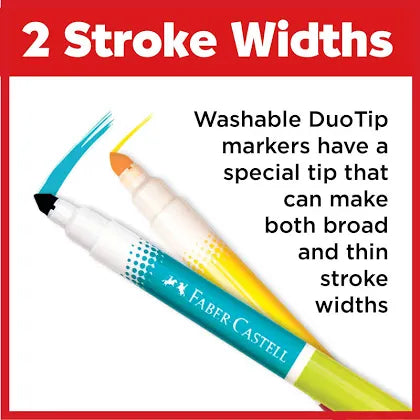 Faber-Castell Duo Tip Washable Markers