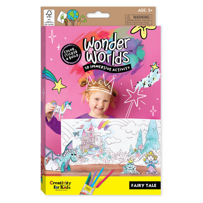 Creativity For Kids Wonder Worlds 3D Coloring Craft Kit