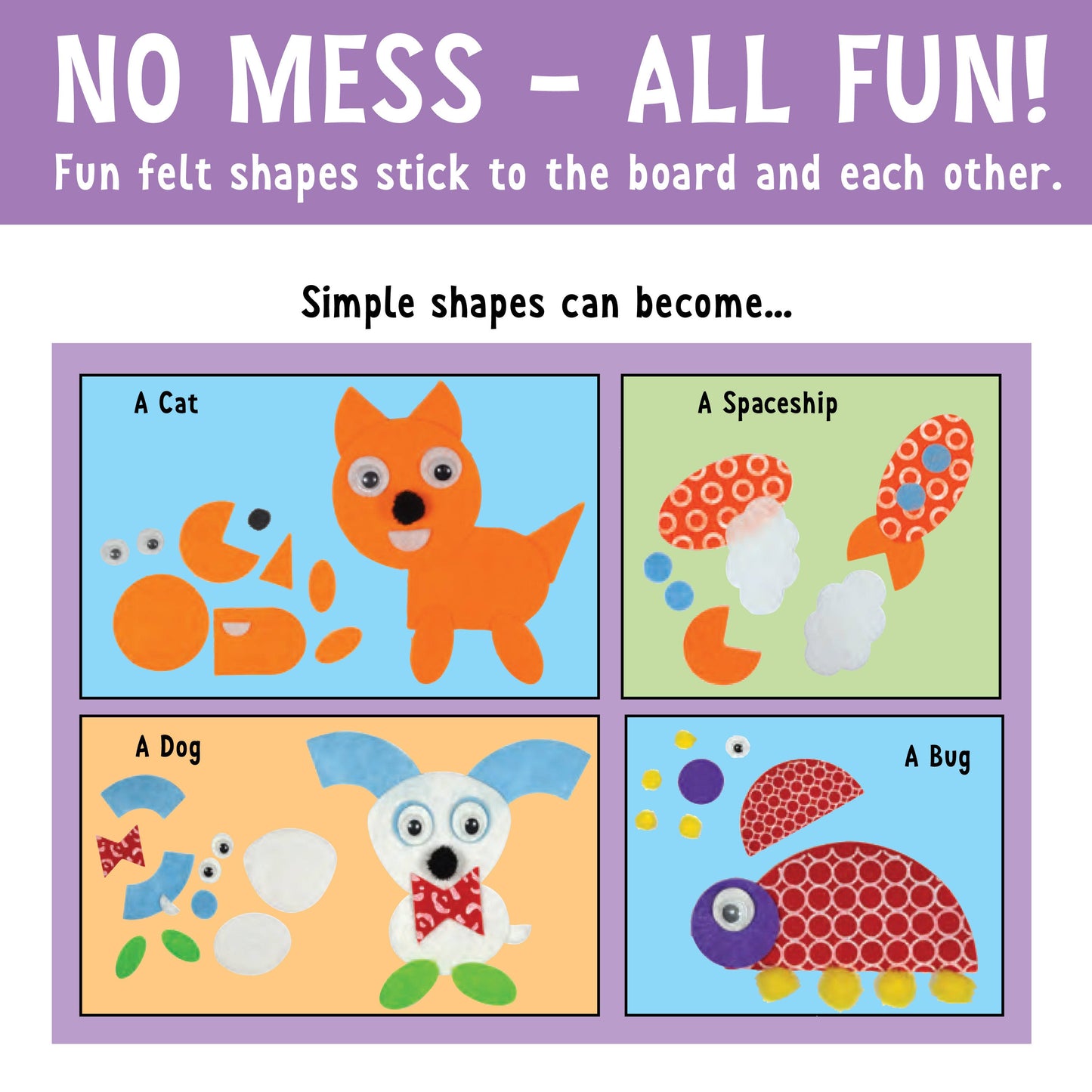 Creativity For Kids Fun Felt Shapes