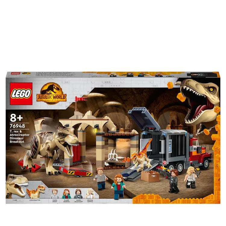 Lego 76948 Jurassic World T-Rex & Atrociraptor Dinosaur Breakout