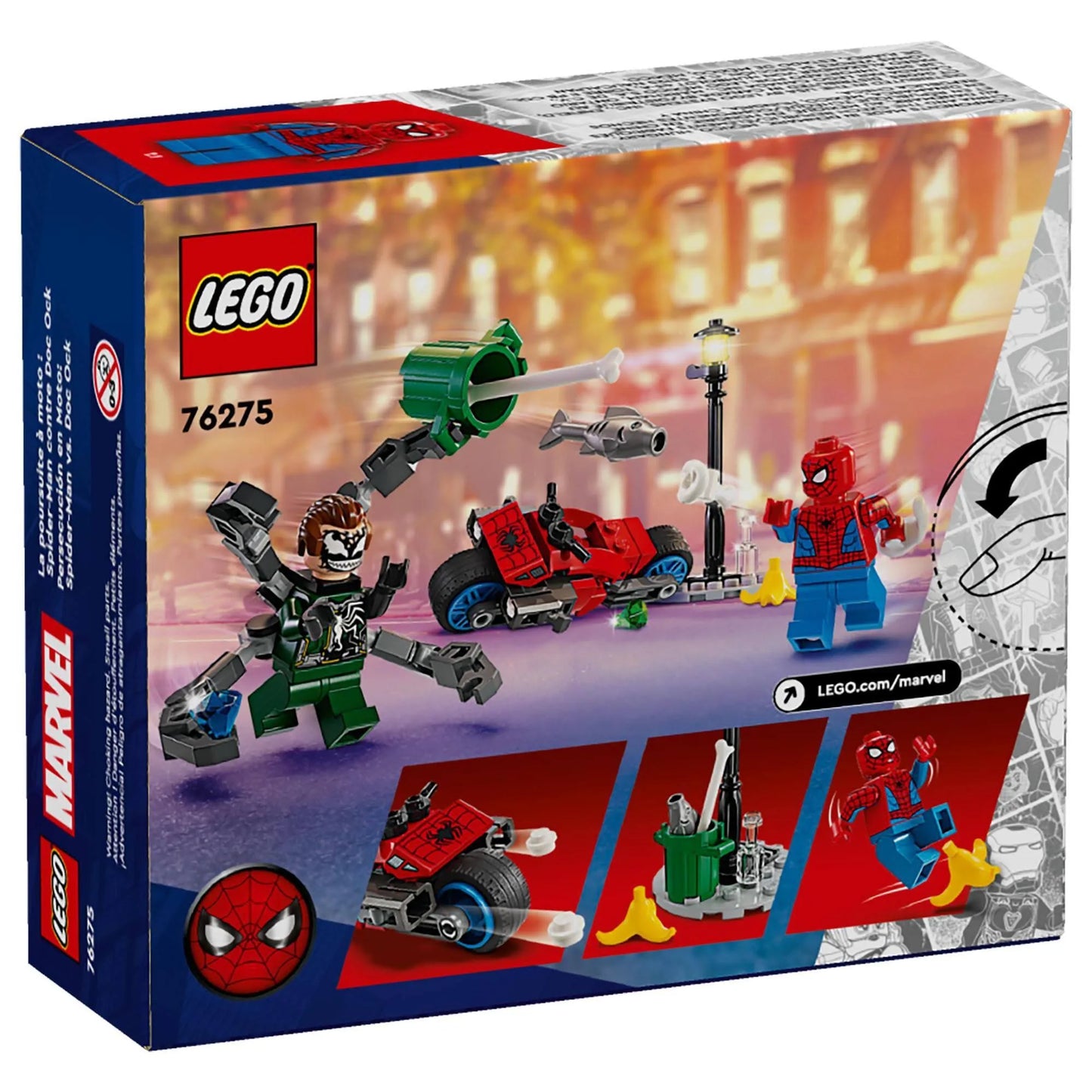 Lego 76275 Motorcycle Chase: Spider-Man Vs. Doc Ock