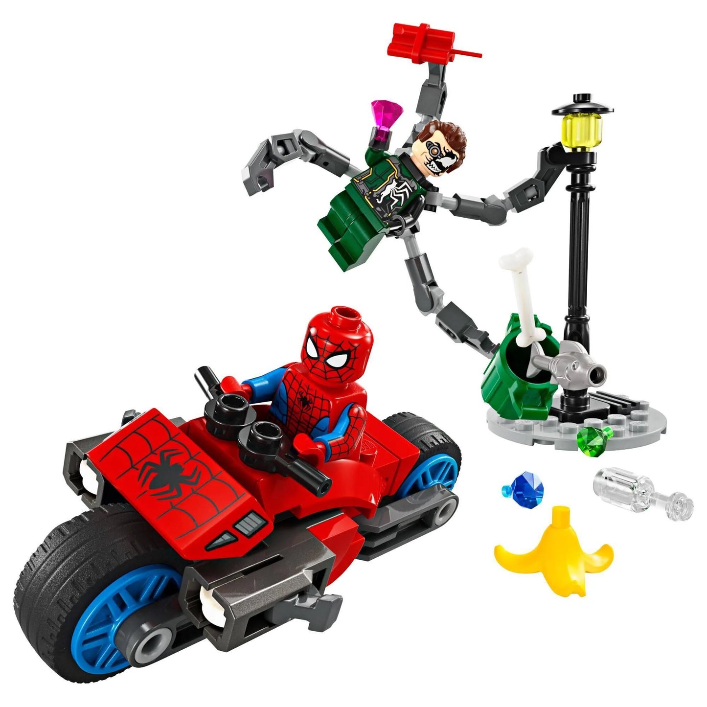 Lego 76275 Motorcycle Chase: Spider-Man Vs. Doc Ock