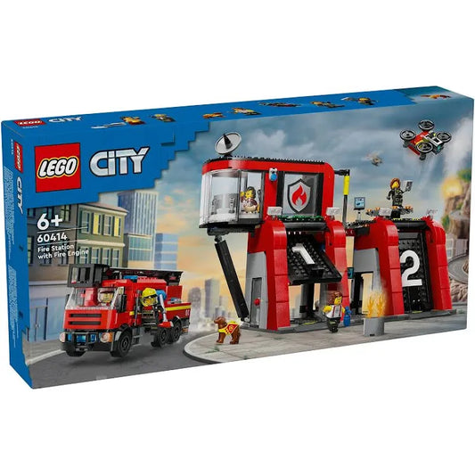 Lego 60414 CITY Fire Station With Fire Truck