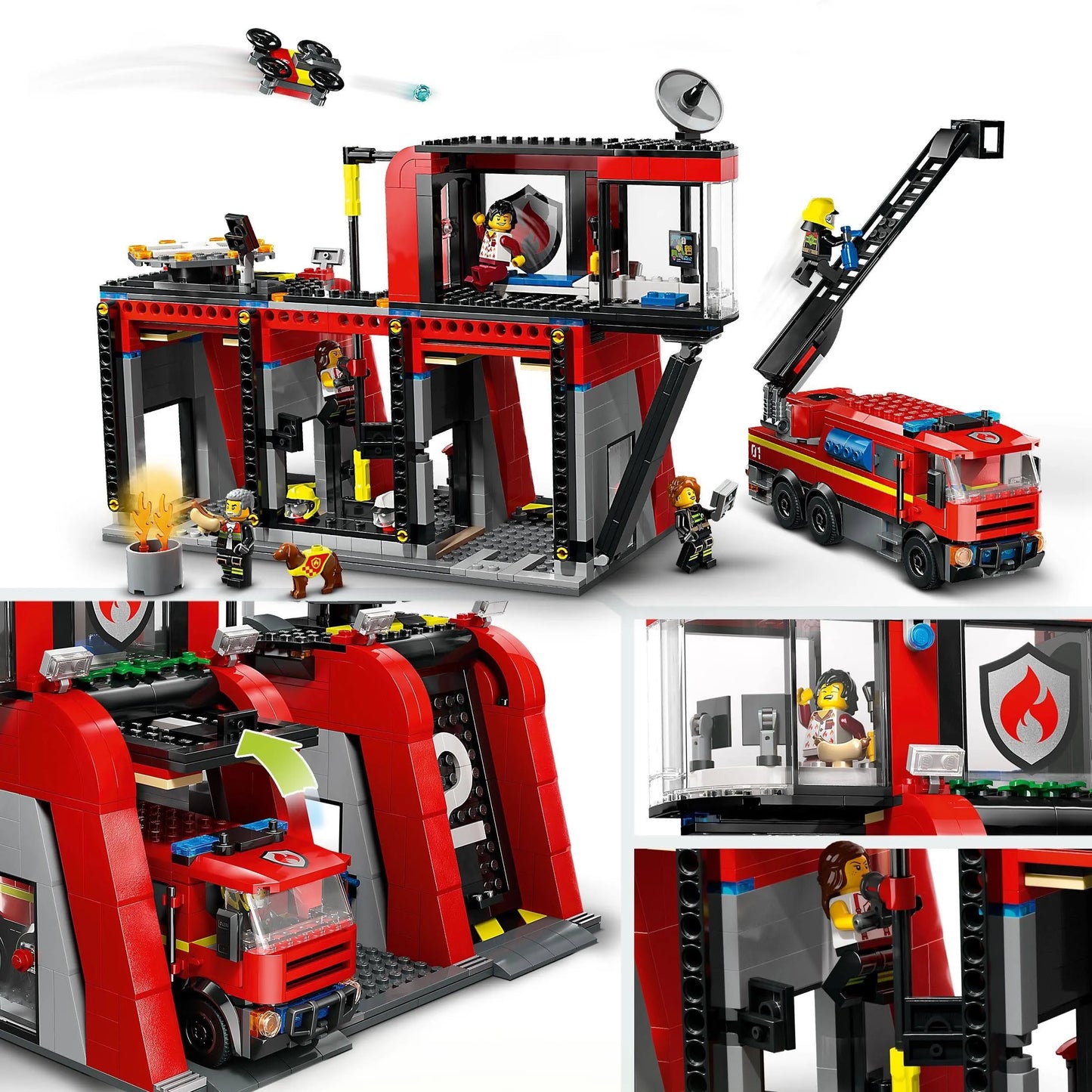 Lego 60414 CITY Fire Station With Fire Truck