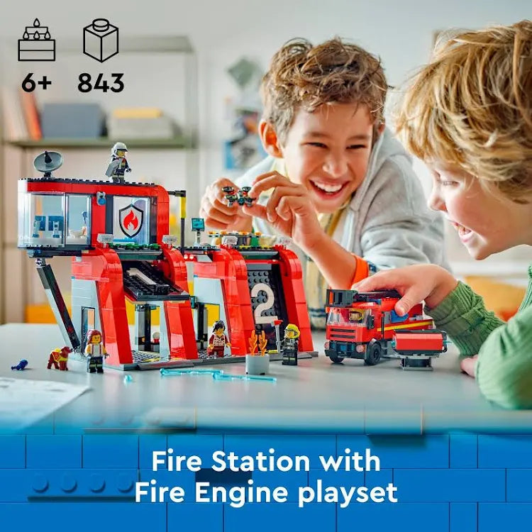 Lego 60414 CITY Fire Station With Fire Truck