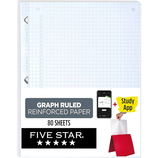 Five Star 80 Sheets Graph Ruled Paper