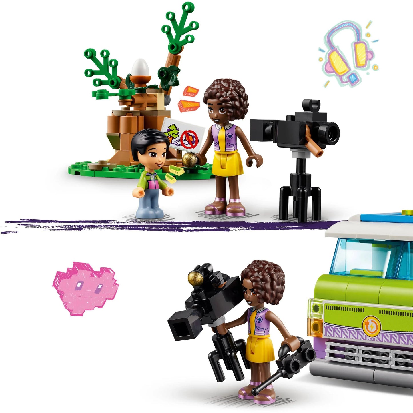 Lego 41749 Friends Newsroom Van