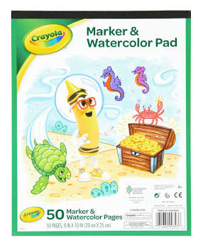 Crayola marker n water color pad
