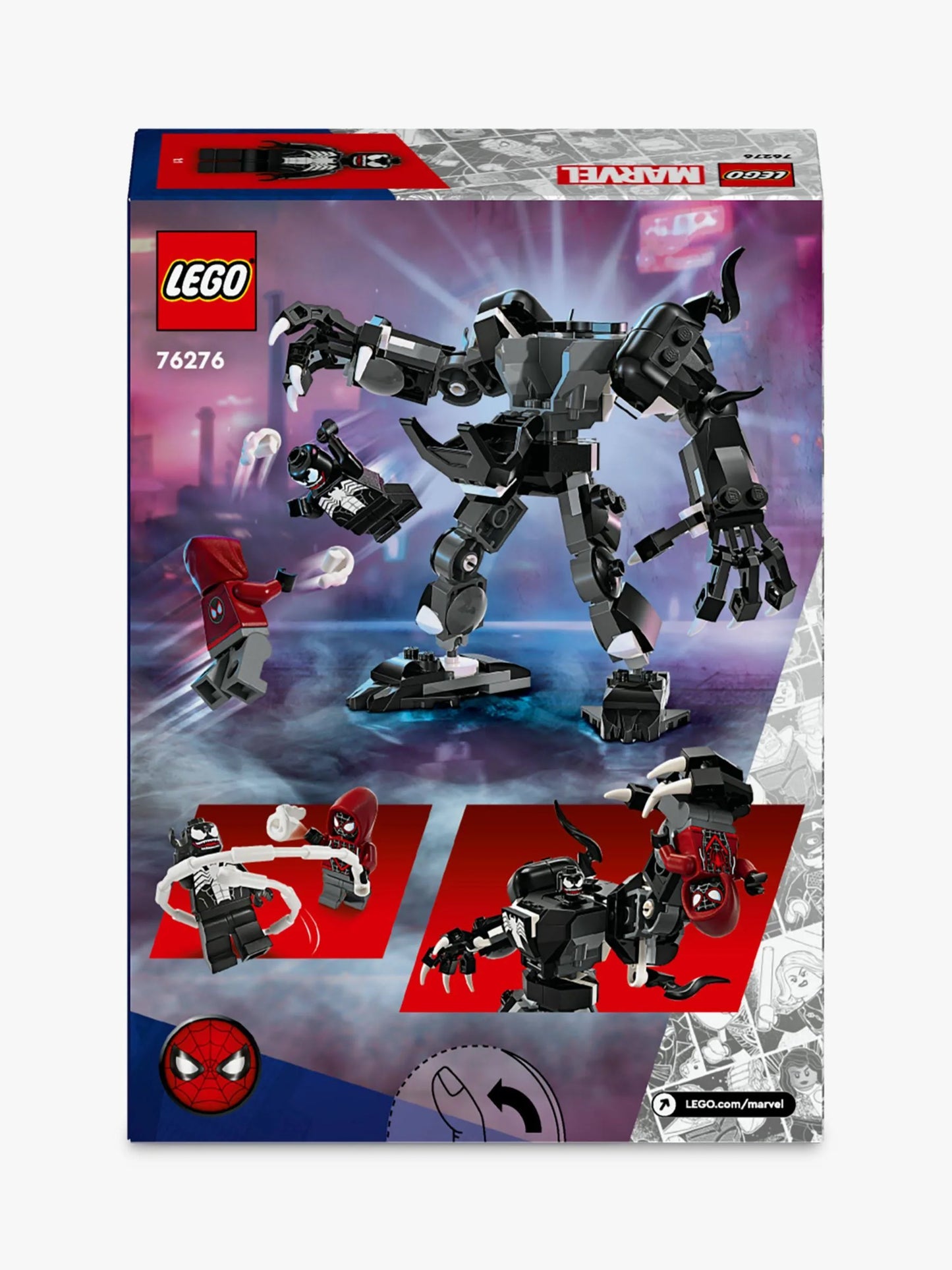 Lego 76276 Marvel Venom Mech Armor Vs. Miles Morales