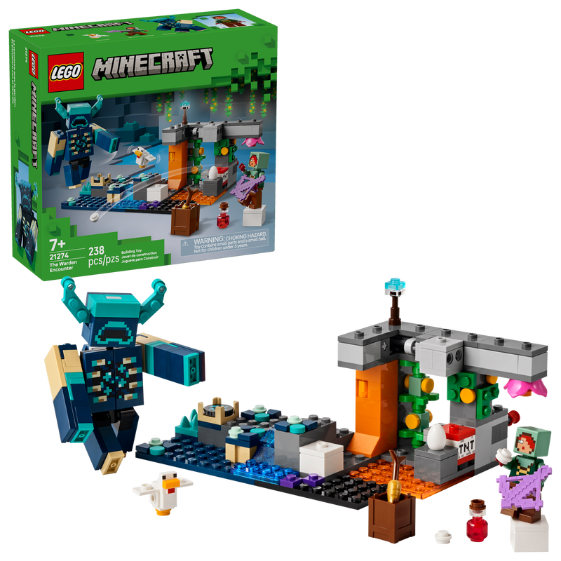 LEGO Minecraft The Warden Encounter