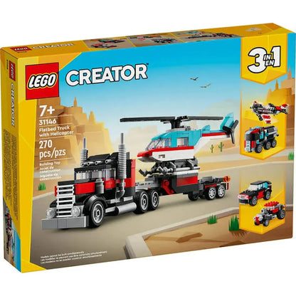 Lego 31146 Creator 3 in 1 Flatbed Truck with Helicopter