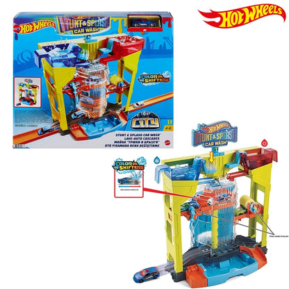 Hot Wheels New Original Car Wash Color Changing Playset