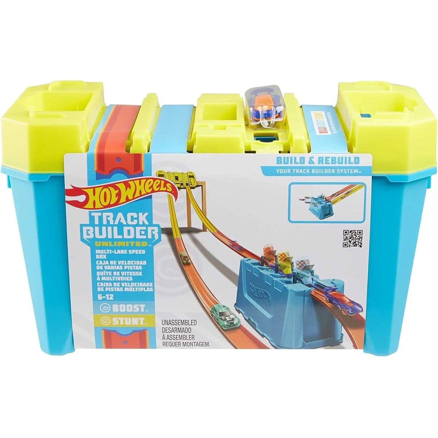 Hot Wheels Track Builder Multi Lane Speed Box