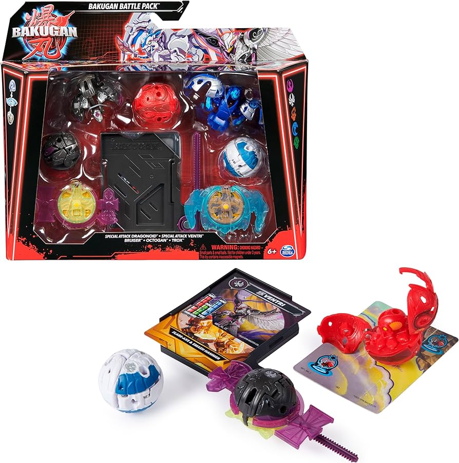 Bakugan Battle 5-Pack Spinning Action Figures